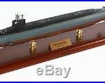 US Navy Seawolf Class SSN Desk Display Submarine Sub Ship Boat 1/192 Wood Model