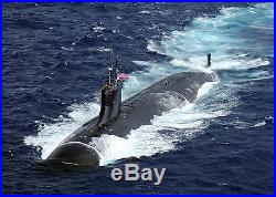 US Navy Seawolf Class SSN Desk Display Submarine Sub Ship Boat 1/350 Wood Model