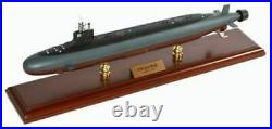 US Navy Seawolf Class SSN Desk Top Display Submarine Ship 1/192 Wood ES Model