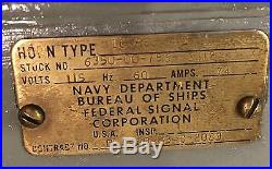 US Navy Submarine Dive Horn Sound DBF Klaxon Type H-S54