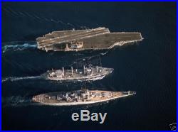 US Navy USN Battleship USS MISSOURI (BB-63) USS KITTY HAWK (CV-63) 8X12 Photo