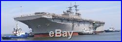 US Navy USS America LHA-6 Amphibious Assault Ship Desk Top Display 1/800 Model