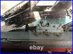US Navy USS Franklin Aircraft Carrier 30 Wood Desktop Model Ship Assembled