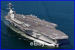 US Navy USS Gerald R Ford CVN-78 Desk Display 1/800 Aircraft Carrier Ship Model