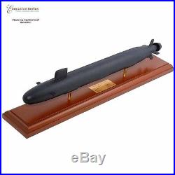 US Navy VIRGINIA CLASS Submarine 23.25 Built Large Wooden Model Ship Assembled
