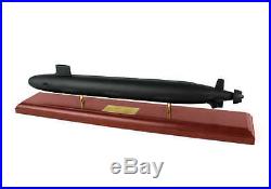 US Navy Virginia Class SSN Desk Display Submarine Sub Boat 1/190 Wood ES Model