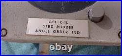 US Navy Warship USS BRISCOE DD- 977 Stbd Rudder Angle Order Ind