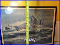 USCG Uscgc Hamilton Shogren 1967 Ship Boat Picture framed art coast guard 32 S5