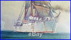 USCGC BEAR Nautical Print On The Alaska Patrol LARGE 24x20