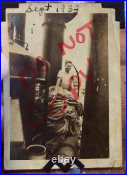 USLHS Lightship Diamond #105 B&W Snapshots (6) Portsmouth Depot USCG