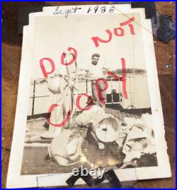 USLHS Lightship Diamond Shoals #105 B&W Snapshots (6) Portsmouth Depot