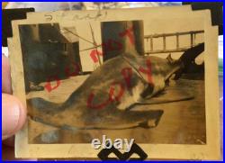 USLHS Lightship Diamond Shoals #105 Original Snapshots (9) Fishing 1930s