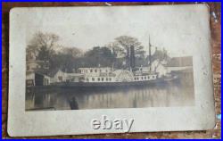 USLHT Side-wheel Lighthouse Tender unknown Early 1900s RPPC USLHS USLHE