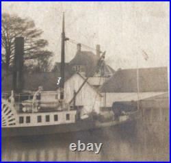 USLHT Side-wheel Lighthouse Tender unknown Early 1900s RPPC USLHS USLHE