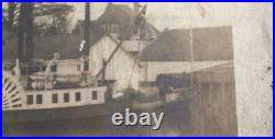 USLHT Side-wheel Lighthouse Tender unknown Early 1900s RPPC USLHS USLHE