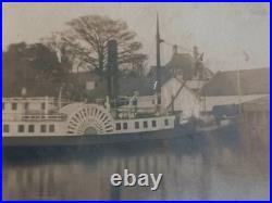 USLHT Side-wheel Lighthouse Tender unknown Early 1900s RPPC USLHS USLHE