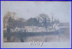 USLHT Side-wheel Lighthouse Tender unknown Early 1900s RPPC USLHS USLHE
