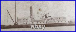 USLHT Side-wheel Tender Holly Rare Early 1900s Photo Wolf Trap Lighthouse