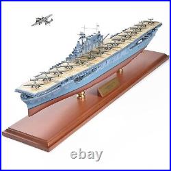 USN CV-8 USS Hornet Aircraft Carrier WWII Doolittle Desk Top 1/350 ES Ship Model