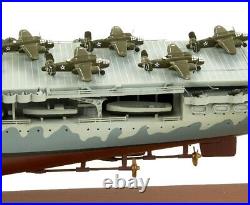 USN CV-8 USS Hornet Aircraft Carrier WWII Doolittle Desk Top 1/350 ES Ship Model