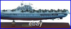 USN CV-8 USS Hornet Aircraft Carrier WWII Doolittle Desk Top 1/350 ES Ship Model