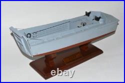 USN LCVP Higgins Boat D-Day Landing Craft Ramp Opens Desk Top 1/24 WW2 SC Model