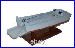 USN LCVP Higgins Boat D-Day Landing Craft Ramp Opens Desk Top 1/24 WW2 SC Model