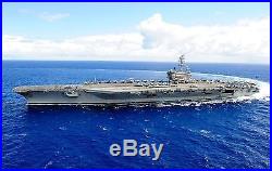 USN Ronald Reagan Aircraft Carrier Battleship Assembled 31 Built Wooden Model
