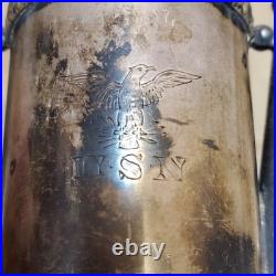 USN Smoking Lamp Antique International Silver Co silver soldered Rare
