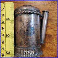 USN Smoking Lamp Antique International Silver Co silver soldered Rare
