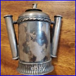 USN Smoking Lamp Antique International Silver Co silver soldered Rare