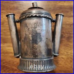 USN Smoking Lamp Antique International Silver Co silver soldered Rare