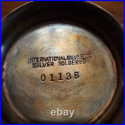 USN Smoking Lamp Antique International Silver Co silver soldered Rare