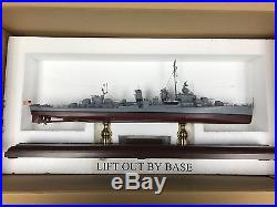 USN US Navy Fletcher Class Destroyer Desk Top Display Wooden Ship 1/192 Boat WWI