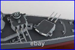 USN USS MISSOURI BB-63 Battleship Desk Top Display 1/350 WWII Ship ES Model New