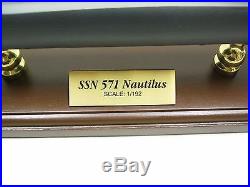 USN USS Nautilus SSN 571 Desk Top Display Submarine Sub Ship 1/192 Boat Model