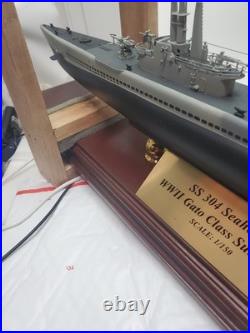 USN USS Seahorse SS-304 Gato Class WW2 Attack Submarine Desk Sub 1/150 SC Model
