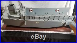 USN Vehicle Landing Craft LCM3 Custom Built Wooden Ship Model Highly Detailed