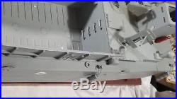 USN Vehicle Landing Craft LCM3 Custom Built Wooden Ship Model Highly Detailed