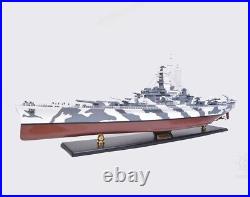 USS Alabama BB-60 Handcrafted Military Model With Jet Fighters & Anchors