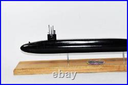 USS Alabama SSBN-731 Submarine Model (Black Hull), Navy, Scale Model, Mahogany, 20