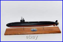 USS Albany SSN-753 Submarine, Navy, Scale Model, Mahogany, 20 inch, LA Class