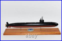 USS Albany SSN-753 Submarine, Navy, Scale Model, Mahogany, 20 inch, LA Class