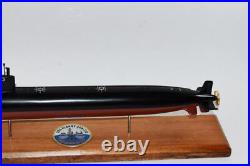 USS Albany SSN-753 Submarine, Navy, Scale Model, Mahogany, 20 inch, LA Class