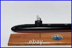 USS Albany SSN-753 Submarine, Navy, Scale Model, Mahogany, 20 inch, LA Class