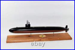 USS Albuquerque (SSN-706) FLT I Submarine Model, Navy, Scale Model, Mahogany, 20