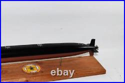 USS Albuquerque (SSN-706) FLT I Submarine Model, Navy, Scale Model, Mahogany, 20