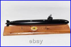 USS Albuquerque (SSN-706) FLT I Submarine Model, Navy, Scale Model, Mahogany, 20