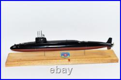 USS Alexander Hamilton SSBN-617 Submarine Model, Navy, Scale Model, Mahogany, 20
