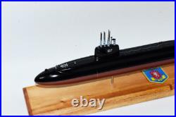 USS Alexander Hamilton SSBN-617 Submarine Model, Navy, Scale Model, Mahogany, 20